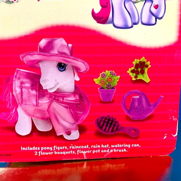 MY LITTLE PONY G3 2003 PRETTY PONY FASHIONS RAIN & SHINE GARDEN TIME STAR SWIRL - Picture 12 of 12